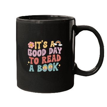 Discover its good day to read book library reading lovers Mugs