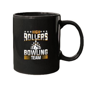 Discover Bowling Lover Bowler Funny High Rollers Bowling Team Bowling Mugs