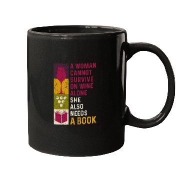 Discover Book Reader Wines Drinking Lover For Bookworm Women Mugs