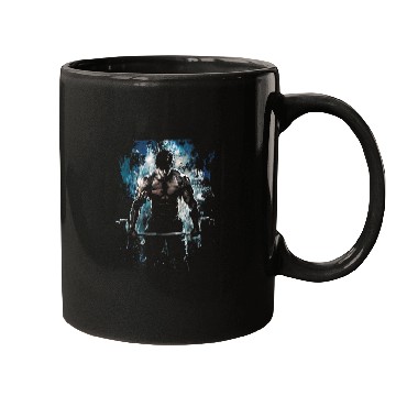Discover Anime Men Character Deadsslift Intense Bodybuilding Mugs