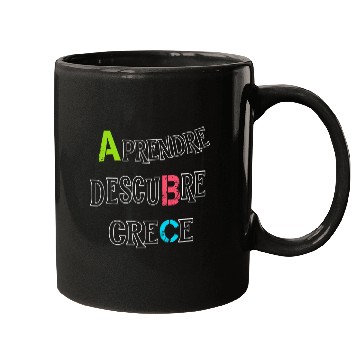 Discover Aprende Descubre Crece ABC Back to School Message 2 Mugs