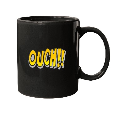 Discover OUCH Pop Art Comic Book Speech Bubbles Street Graffiti Art Mugs