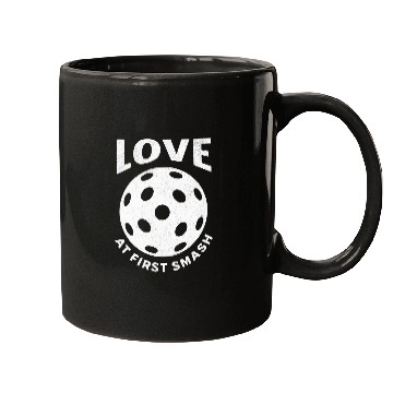 Discover Funny Pickleball Pun Love At First Smash Mugs