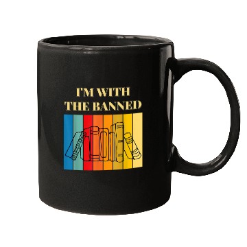 Discover Im With The Banned Books Funny Book Lovers Mugs
