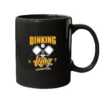 Discover Mens Dinking King Male Pickleball Player Mugs