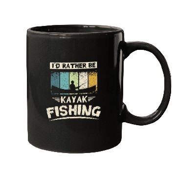 Discover Id rather be kayak fishing Mugs