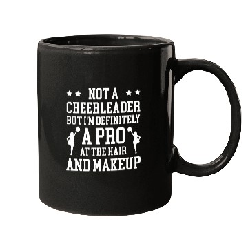 Discover Cheer Mom Cheerleading Cheerleader Definitely Pro In Makeup Mugs