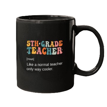 Discover 5th Grade Teacher Definition Back To School vintagess Mugs