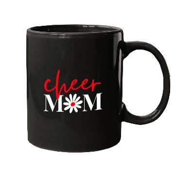 Discover Cheer Mom Red Cheerleading Floral Mugs