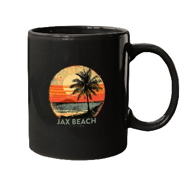 Discover Jax Beach Florida Vacation vintagess Jacksonville FL Holiday 1 Mugs