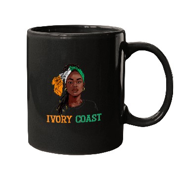Discover Ivorian Flag Souvenirs Uniform for Women Ivory Coast 1 Mugs