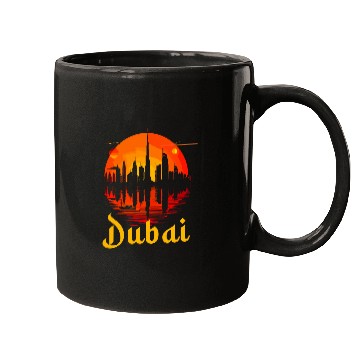 Discover Dubai Skyline Arabic traveling Mugs