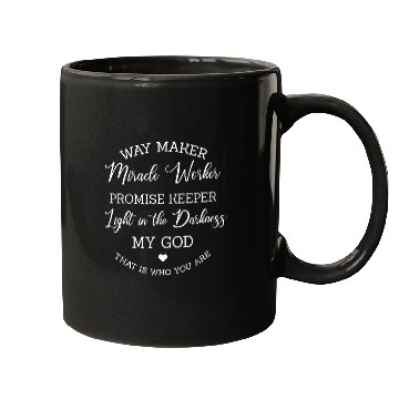 Discover Way Maker Miracle Worker Bible Christian Inspirational Mugs