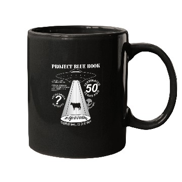 Discover Project Blue Book UFO Investigation 50th Anniversary Mugs