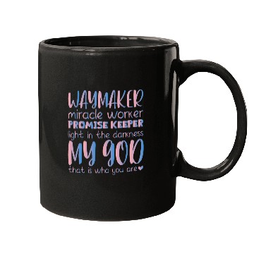 Discover Way Maker Miracle Worker Promise Keeper Light In Darkness 3 Mugs