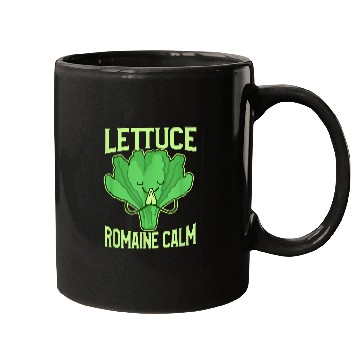 Discover Funny Lettuce Romaine Calm Meditation Yoga Zen Mugs