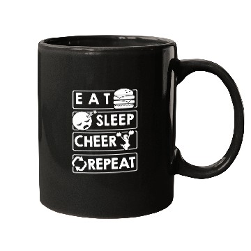 Discover Cheering Eat Sleep Cheer Repeat Mugs