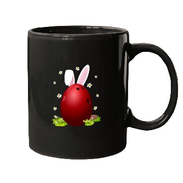 Discover cute bowling easter egg bunny easter day men women Mugs