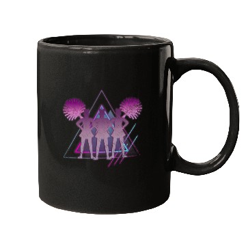 Discover 80s Art Vaporwave Aesthetics Cheerleading Cheerleader 1 Mugs
