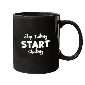 Discover Pool Player Stop Talking Start Chalking Billiard 1 Mugs