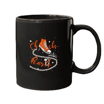 Discover Orange Chucks and Pearls Mugs