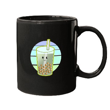 Discover Bubble Tea Cartoon Drawing Mugs