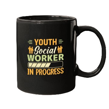 Discover Youth Social Worker In Progress Funny Social Worker Mugs