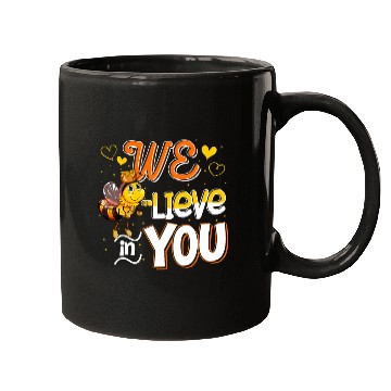 Discover We Believe In You Funny Bee Testing Day Teacher Kid Test Day Mugs