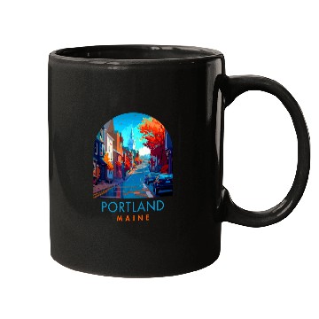 Discover Portland Travel Traveling Trip Vacation Portland Maine Mugs