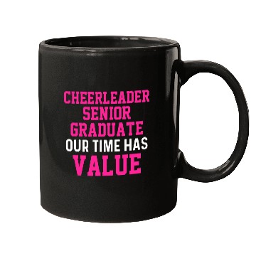 Discover Cheerleader Cheerleading Cheering Time Senior Graduation Mugs