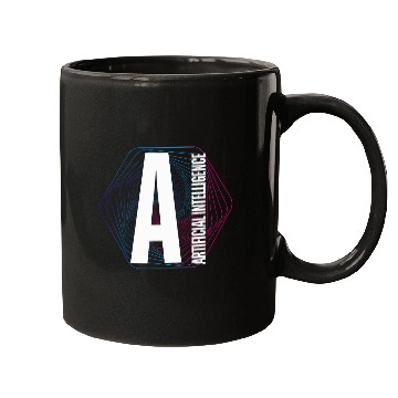 Discover AI Artificial Intelligence Computer Science robot brain Mugs