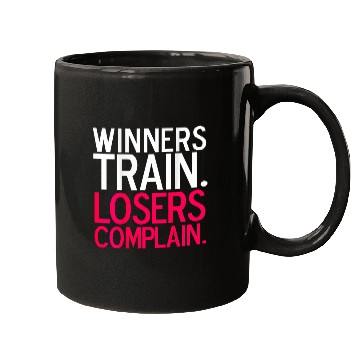 Discover DEDICATED Winners Train Losers Complain Tee Mugs