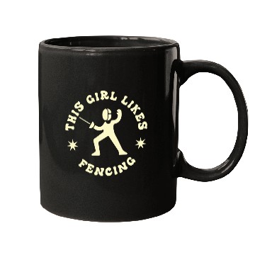 Discover Girl Likes Fencing Sports Hobby Fencer Mugs