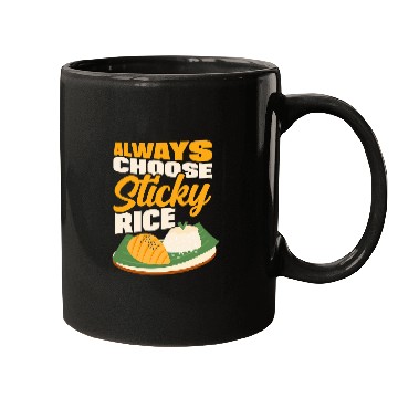 Discover Always Choose Sticky Rice Sushi Rice Dish Foodie Cook Mugs