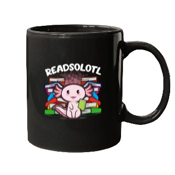 Discover Readsolotl Axolotls Reading Book Lizard Mugs