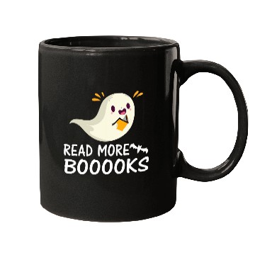 Discover Read Bookworm Boo Halloween Librarian Mugs