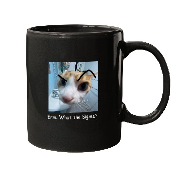 Discover Erm What the Sigma Funny Cat Meme 1 Mugs