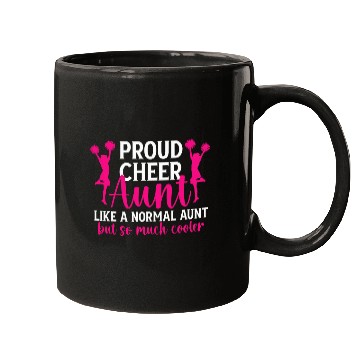 Discover Proud Cheer Aunt Of A Cheerleader Aunt Cheer Auntie Mugs
