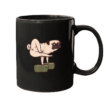 Discover Pug Yoga Block Mugs