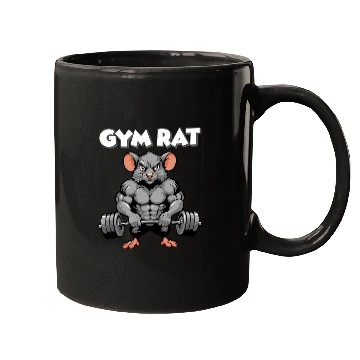 Discover Gym Rat Fitness Bodybuilding Workout Muscle Pump Mugs