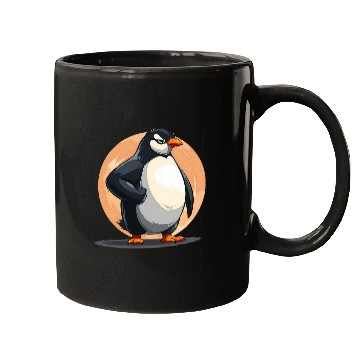 Discover Gym Penguin Weightlifting Strong Core Workout 2 Mugs
