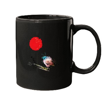 Discover Murakami Birds Red Moon Japenese Mugs