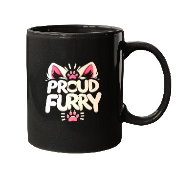 Discover Proud Furry Funny Furries Tail and Ears Cosplay Mugs