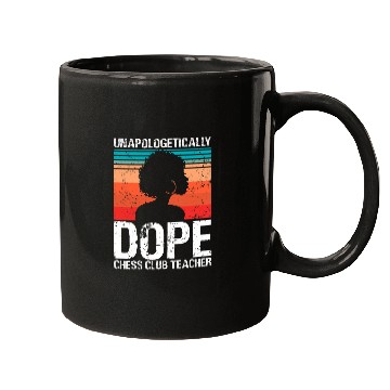 Discover Womens Chess Club Teacher Unapologetically Dope Pride Afro History Mugs