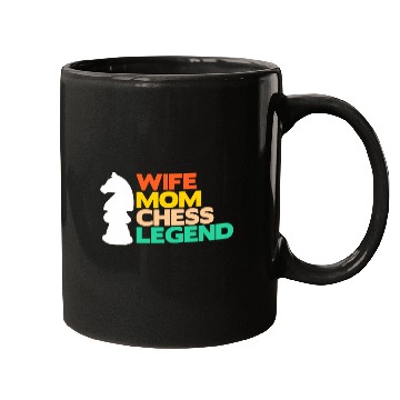 Discover Wife Mom Chess Legend Board Game Player Mother Mugs