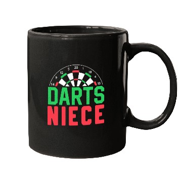 Discover Darts Niece Cute Player Dart Hobby Mugs