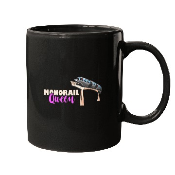 Discover Monorail Queen Railway Train Commuter Monorail Lover Vehicle Mugs