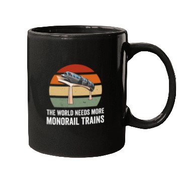 Discover Monorail The World Needs More Retro vintagess Sunset Train Mugs