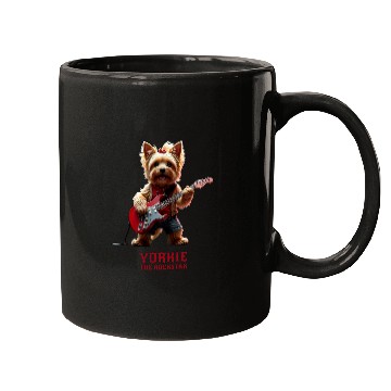 Discover Yorkie the Rockstar Mugs
