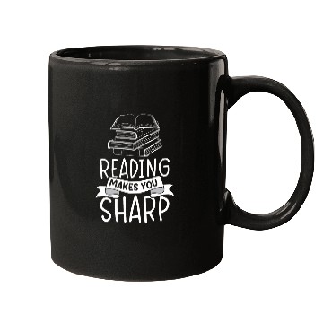Discover Reading makes you sharp Library Book Nerd Reading Teacher Mugs